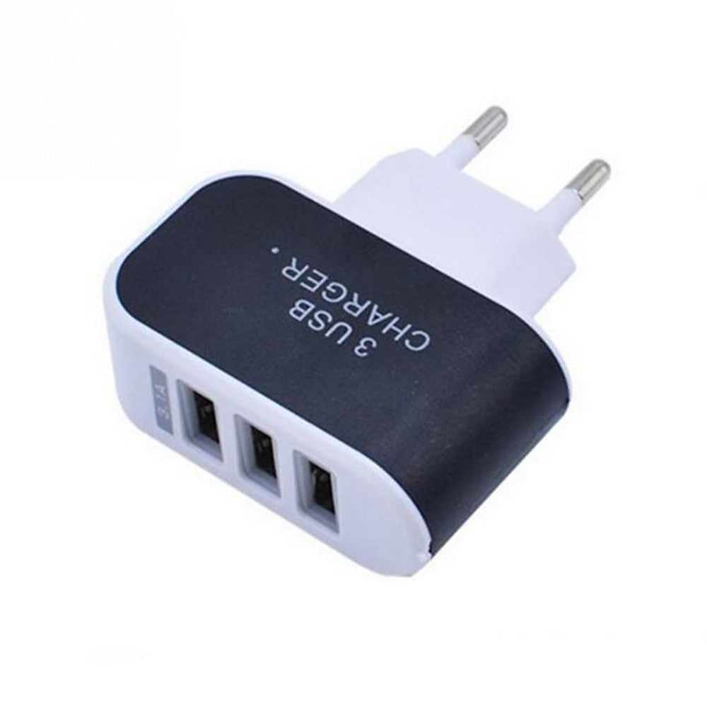 Phone USB Charger | Portable Wall 3-Ports Adapter for Cell Phones | Swiftwintek