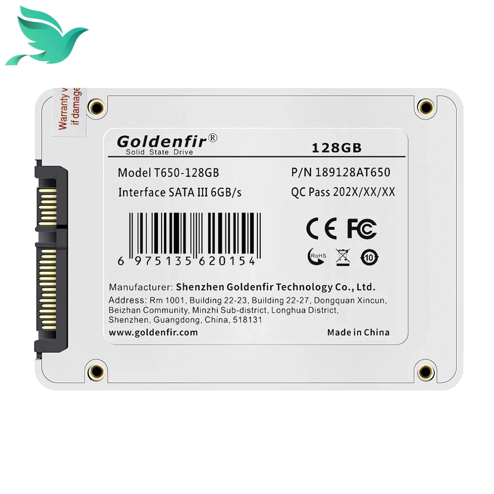 128GB/1TB SSD SATA3.0 Phantom Butterfly - High Speed TLC Flash - Swiftwintek