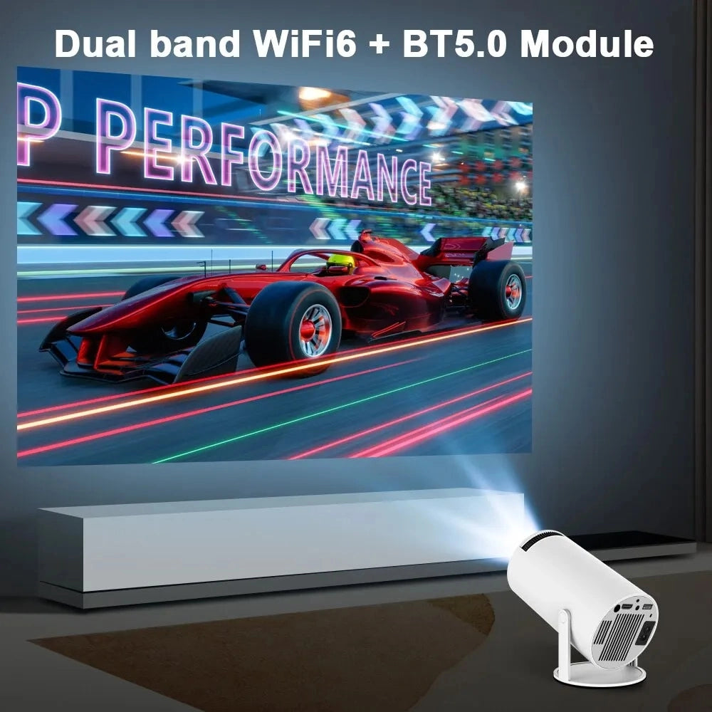 4K Android Projector with Dual Wifi6 & 200 ANSI - Allwinner H713, BT5.0, 1280*720P