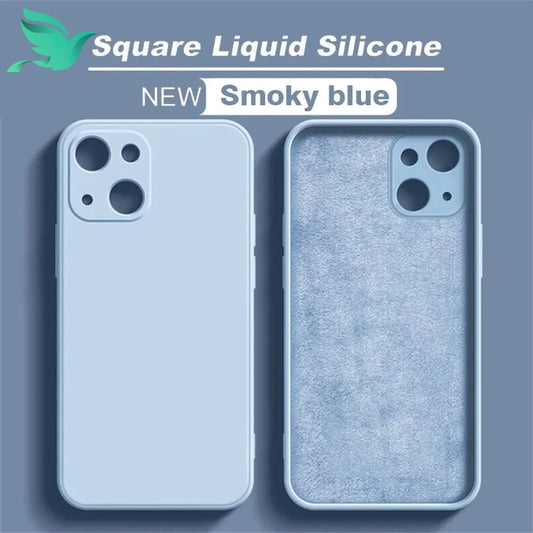 Premium Shockproof iPhone Case - Fits Multiple Models - Luxurious Liquid Silicone - Sleek & Stylish