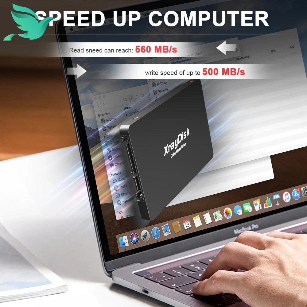 High-Speed Xraydisk SATA3 SSD - 1TB to 120GB Internal Drive for Laptop & Desktop