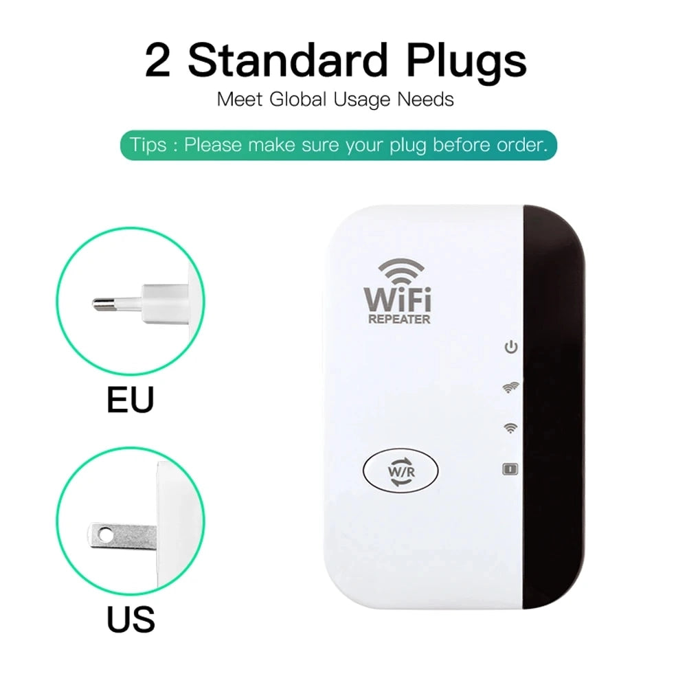 FENVI 300Mbps WiFi Repeater 2.4GHz Network Range Extender