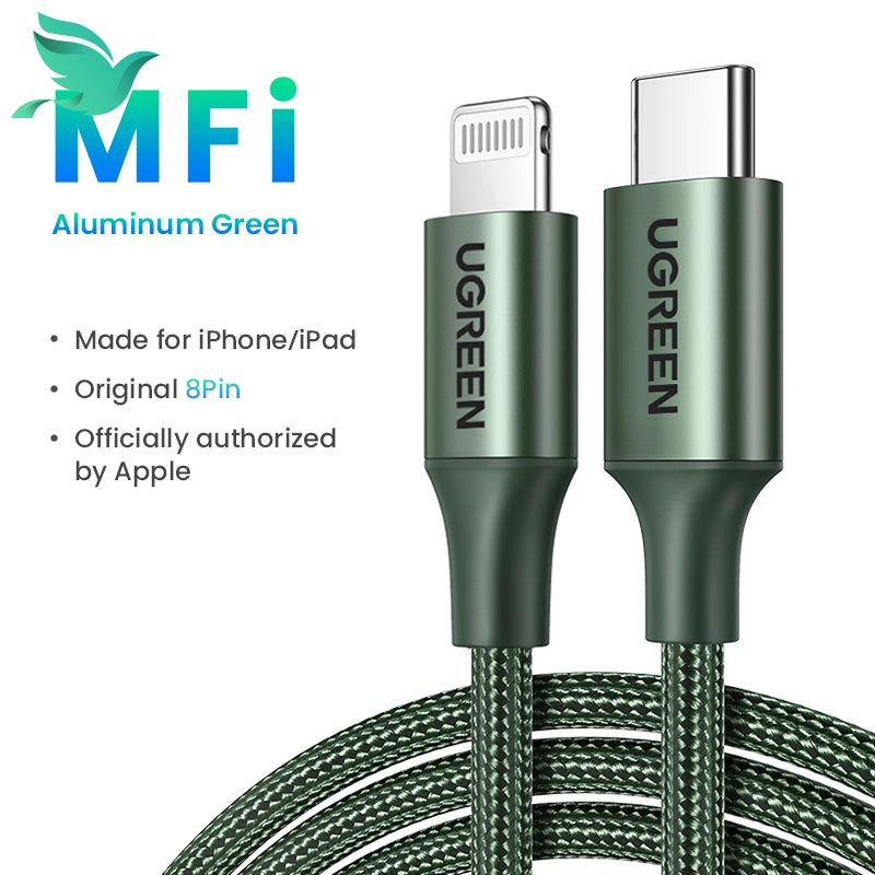 Upgrade Your iPhone Charging with UGREEN 20W PD USB C to Lightning Cable