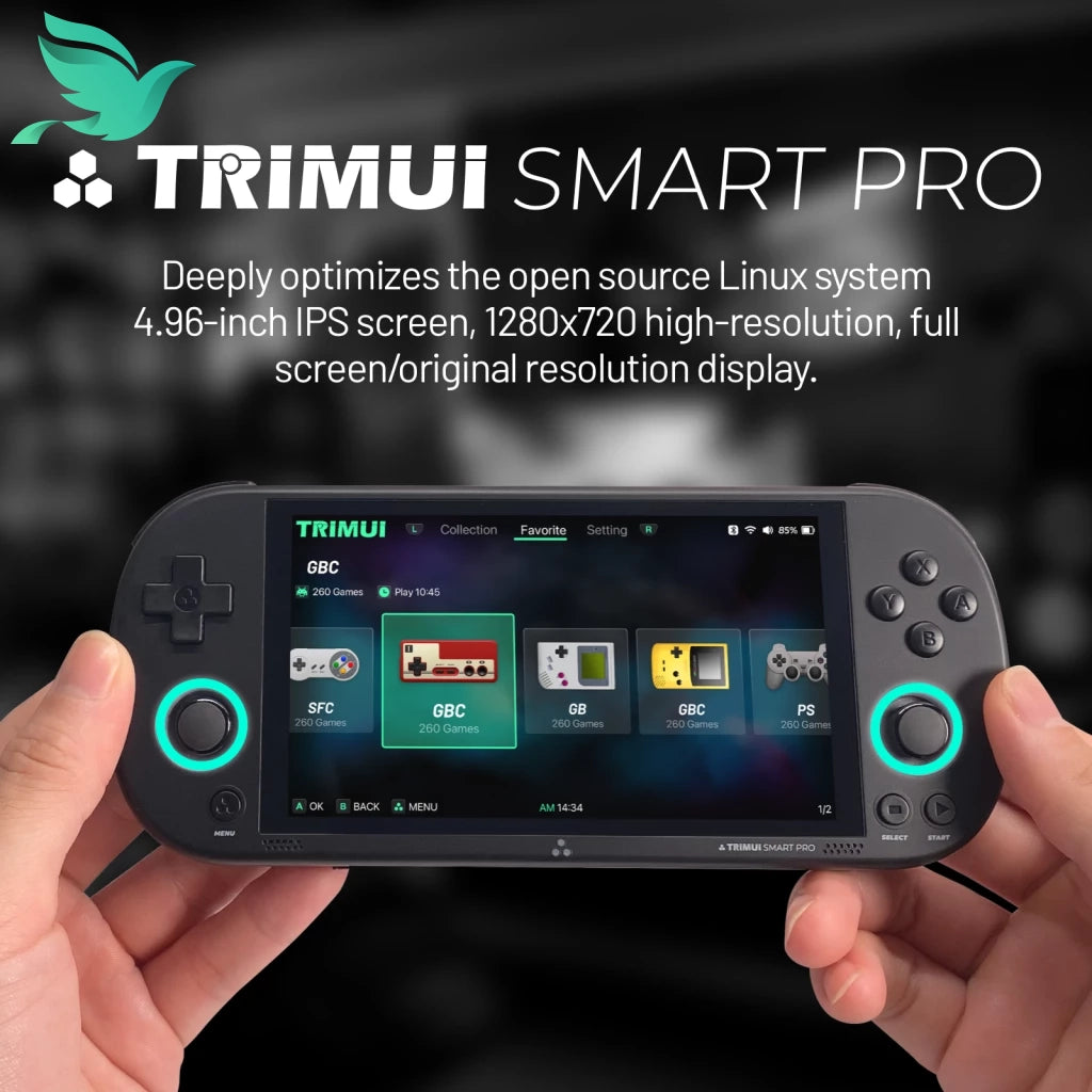 Trimui Smart Pro Handheld Game Console - Retro Video Game Player