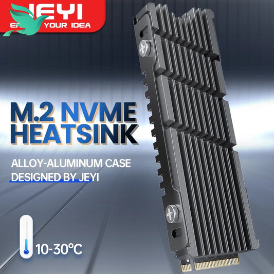 JEYI M.2 NVME SSD Heatsink for PC, Aluminum Alloy Radiator