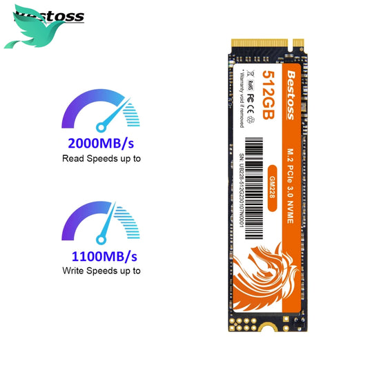 Bestoss NVMe M.2 SSD 1TB & 256GB DIY Gaming Internal SSDs