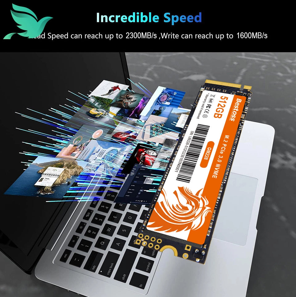 Bestoss NVMe M.2 SSD 1TB & 256GB DIY Gaming Internal SSDs