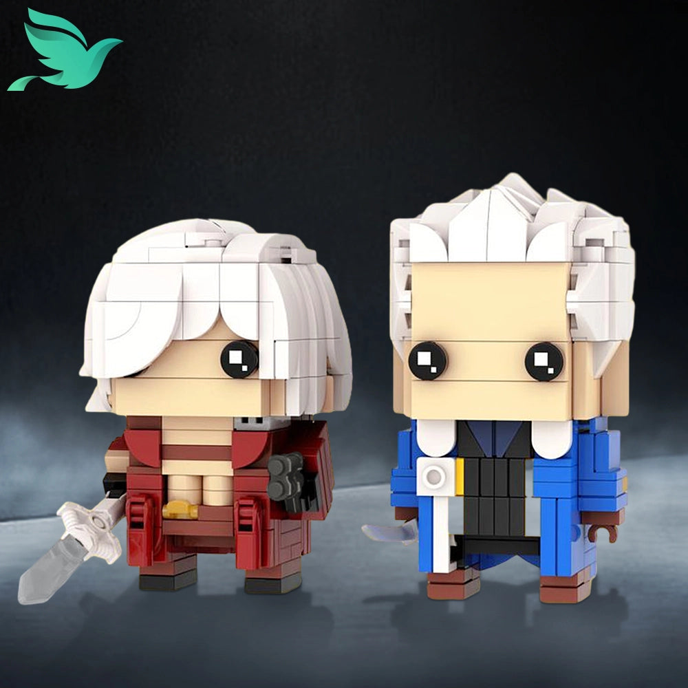 MOC Game Figure Building Block Set - Cloud Strife, Jinx, Witcher, Obelix, Exorcist