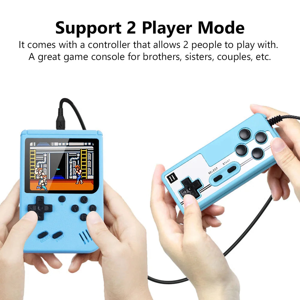 500-in-1 Handheld Mini Gaming Console - Portable Electronic Game Player for Kids and Adults