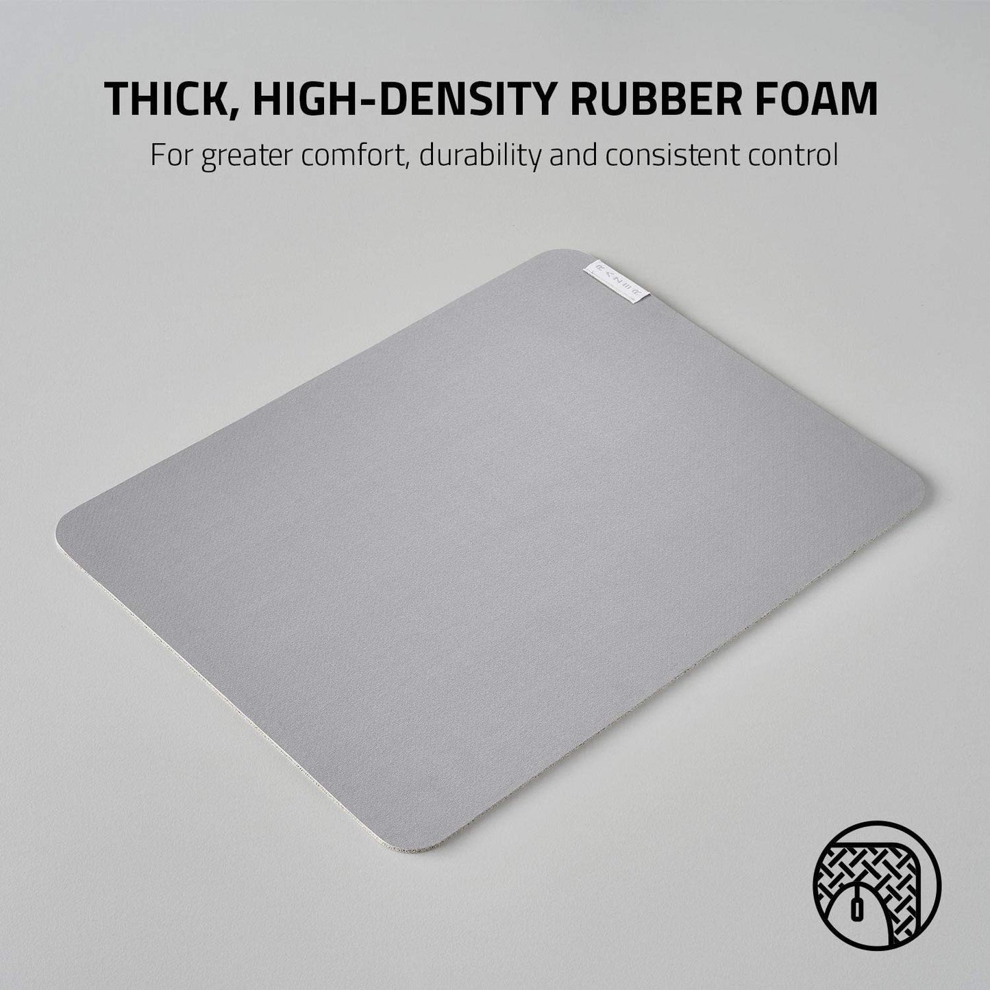 Razer Pro Glide - soft mouse pad for comfort and productivity in the office (textured fabric surface, non-slip) - White