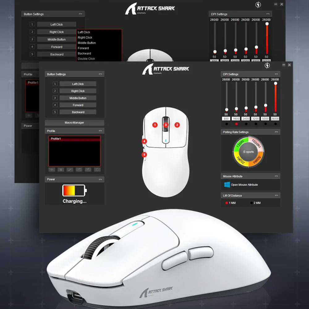 Pro X3 Wireless Gaming Mouse - Lightweight & Ergonomic with Macro Features, 26000 DPI Precision Sensor for PC/Mac