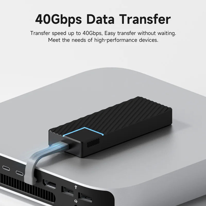 Hagibis 5-Inch USB4 Cable - 40Gbps Data Transfer, Thunderbolt 4/3 Compatible, 240W PD Fast Charging for SSDs and Devices