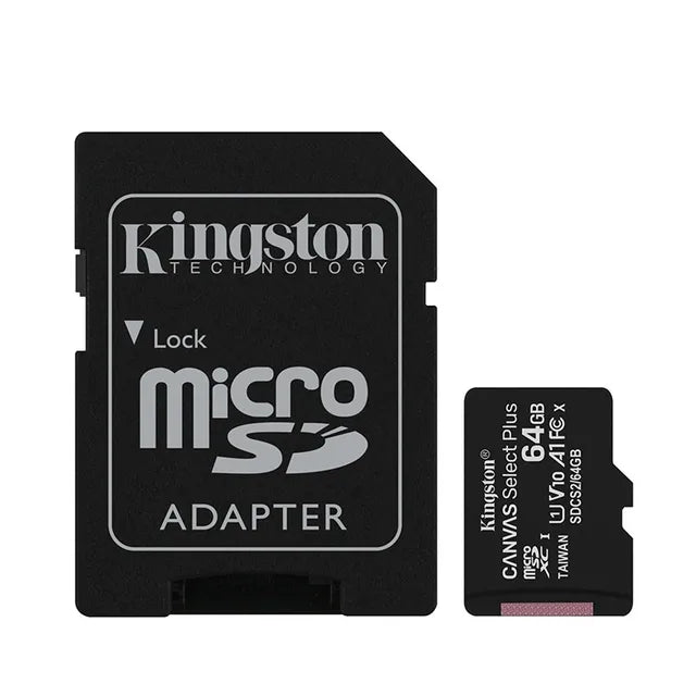 Kingston Canvas Select Plus MicroSD Card - High-Speed 128GB, 256GB, 512GB with 100MB/s Read Speeds and A1 Performance