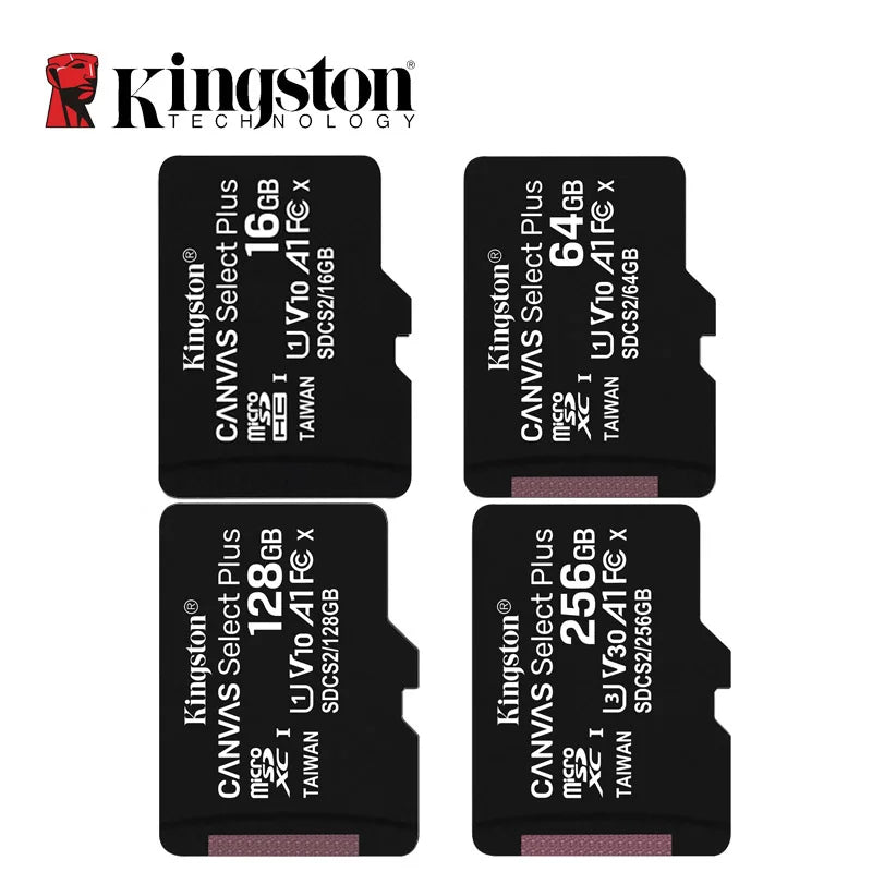 Kingston Canvas Select Plus MicroSD Card - High-Speed 128GB, 256GB, 512GB with 100MB/s Read Speeds and A1 Performance