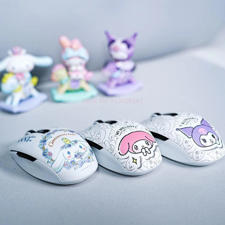 Razer Sanrio Limited Edition Dual-mode Wireless Office and Gaming Mouse featuring Cinnamoroll, Kuromi, and My Melody