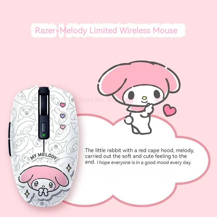 Razer Sanrio Limited Edition Dual-mode Wireless Office and Gaming Mouse featuring Cinnamoroll, Kuromi, and My Melody