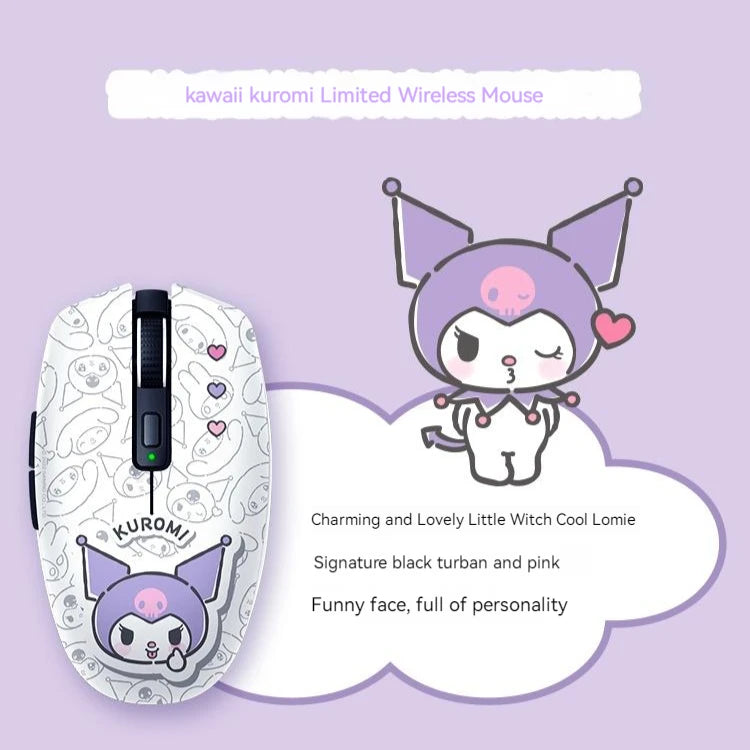 Razer Sanrio Limited Edition Dual-mode Wireless Office and Gaming Mouse featuring Cinnamoroll, Kuromi, and My Melody