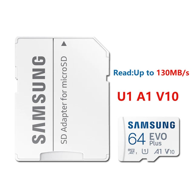 SAMSUNG EVO Plus MicroSD Memory Card - 64GB, 128GB, 256GB, 512GB UHS-I Class 10 with Read Speed up to 130MB/s