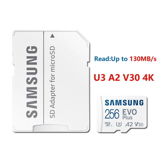 SAMSUNG EVO Plus MicroSD Memory Card - 64GB, 128GB, 256GB, 512GB UHS-I Class 10 with Read Speed up to 130MB/s