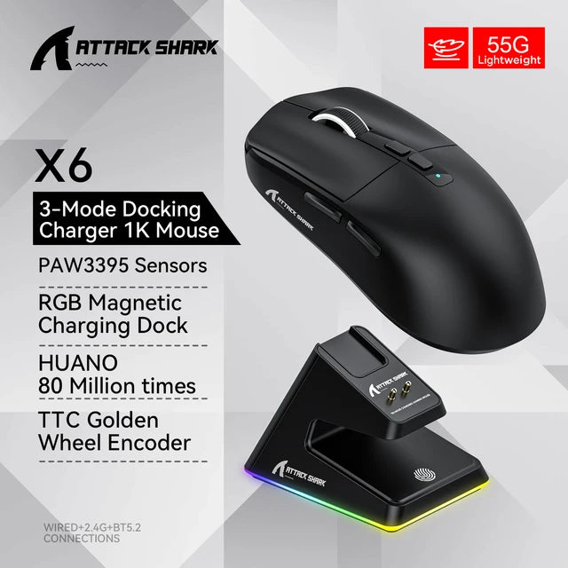 X6 Tri-Mode Magnetic Charging - Bluetooth Wireless Mouse