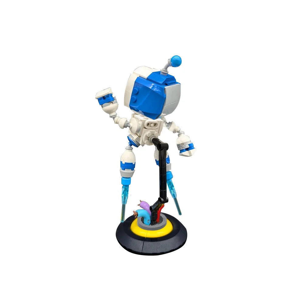 MOC Astro Bot Model Building Blocks – Space Adventure Robot Bricks Toy for DIY Space Exploration & Travel Fun