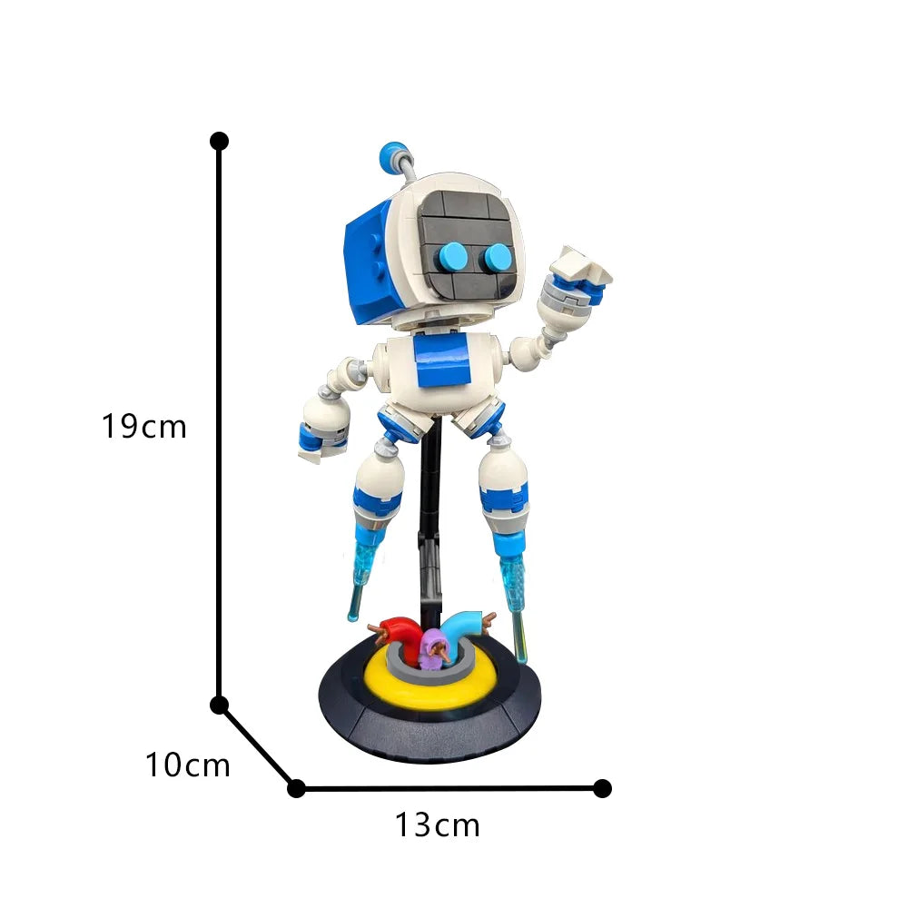 MOC Astro Bot Model Building Blocks – Space Adventure Robot Bricks Toy for DIY Space Exploration & Travel Fun