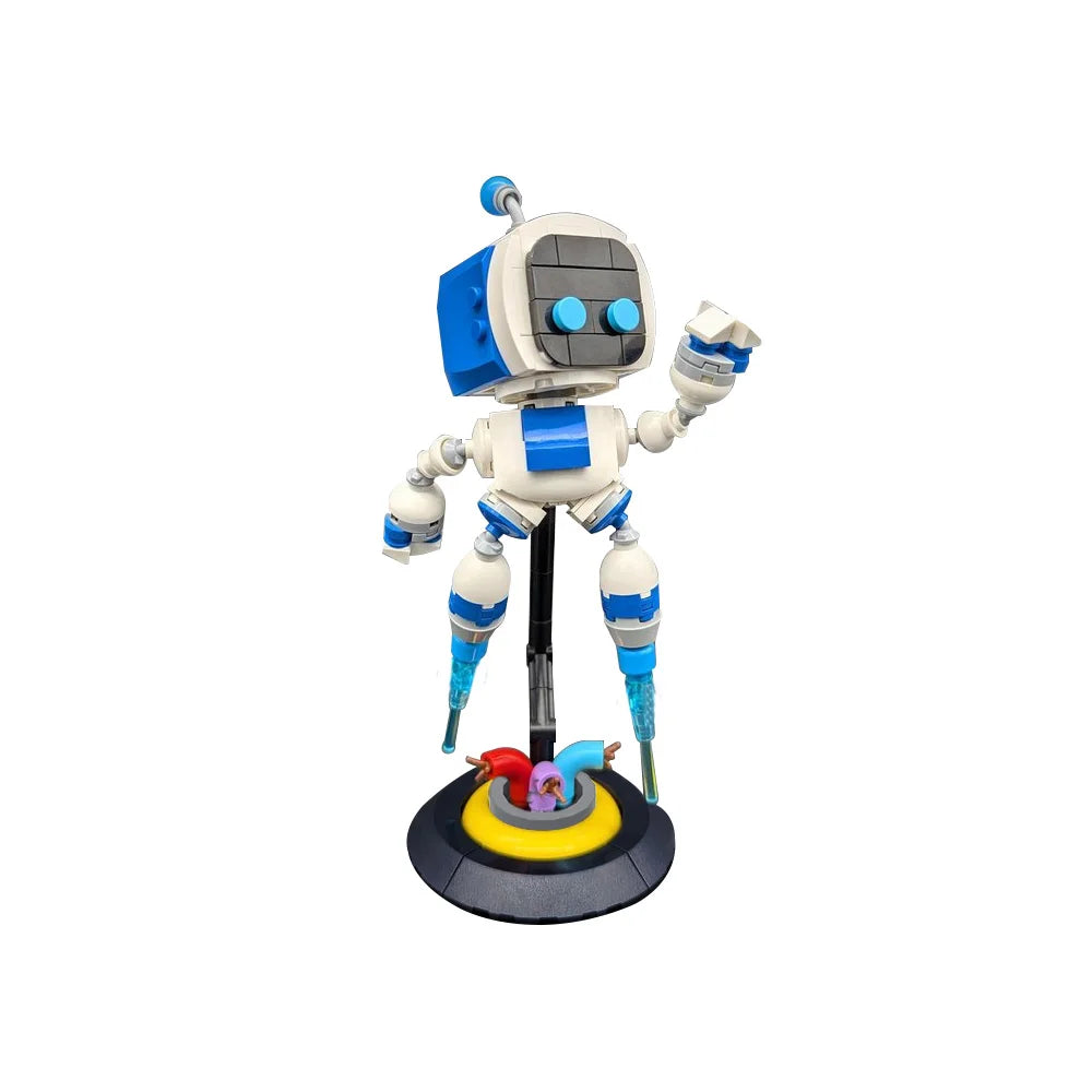 MOC Astro Bot Model Building Blocks – Space Adventure Robot Bricks Toy for DIY Space Exploration & Travel Fun