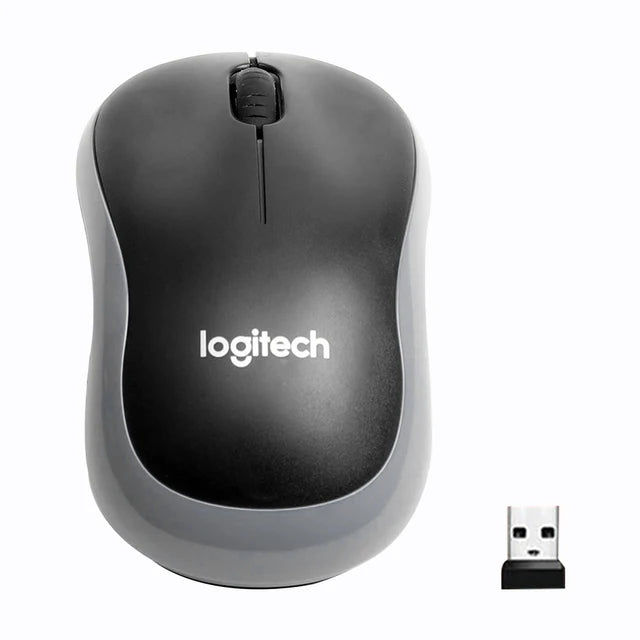 Logitech M185 Silent Wireless Optical Mouse - 2.4 GHz, 1000 DPI, 3 Buttons for Office & PC/Laptop Use