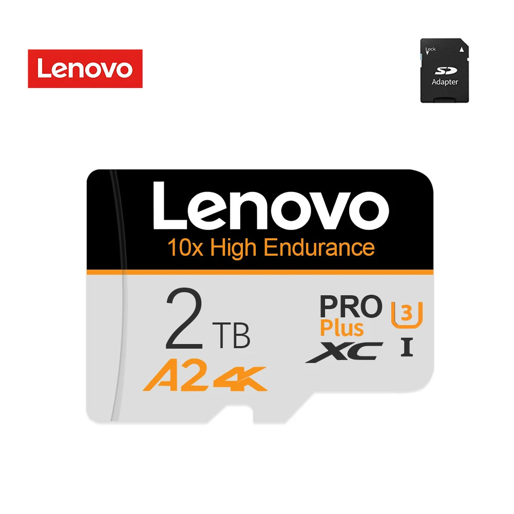 Lenovo Micro SD Card (UHS-I U3 A2) - 2TB, 1TB, 256GB, 128GB for Phones, PCs, Huawei & Lenovo Devices