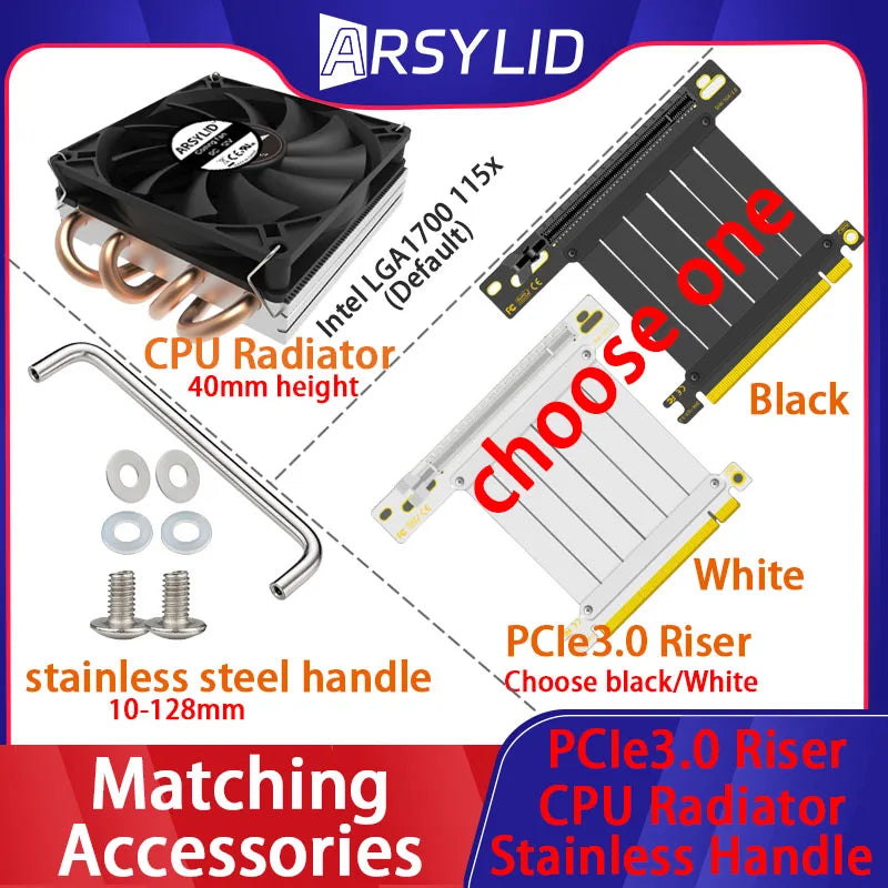 A09 3.8L ITX Chassis A4 HTPC Computer Case