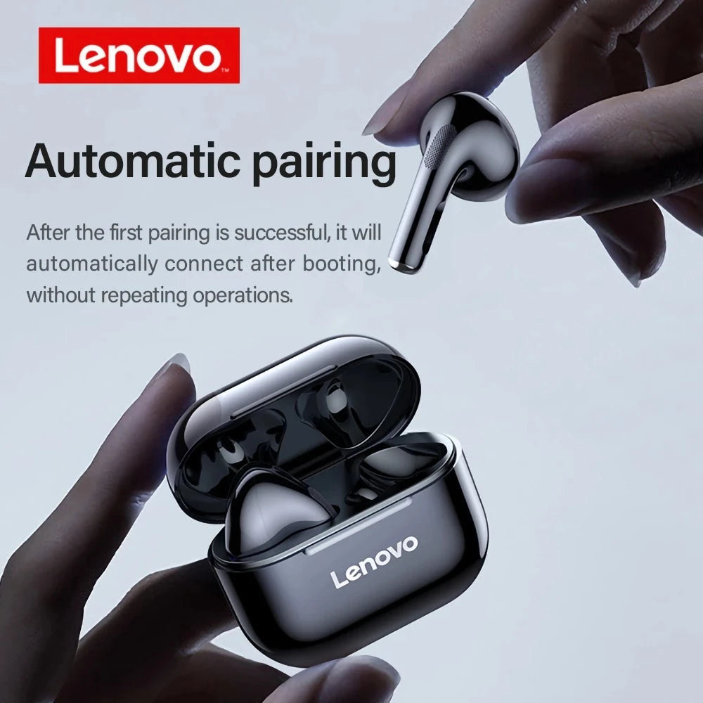 Lenovo LP40 Bluetooth Earphones 5.0 TWS, Immersive Sound, Touch Control, Long Standby & Mic