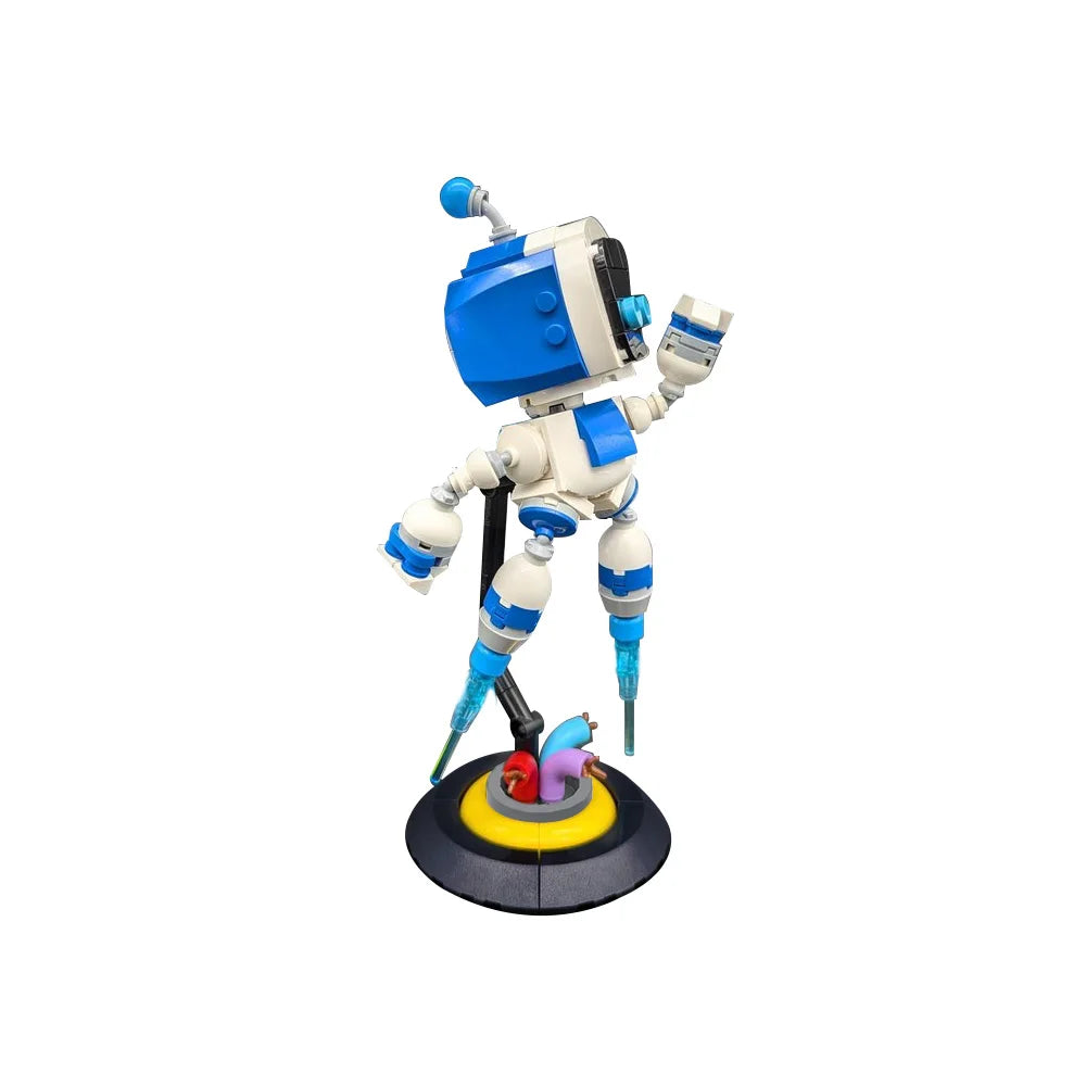 MOC Astro Bot Model Building Blocks – Space Adventure Robot Bricks Toy for DIY Space Exploration & Travel Fun