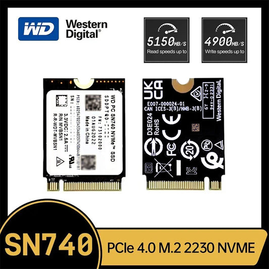 Western Digital WD SN740 1TB 2TB SSD - M.2 Gen4 PCIe 4.0 X4 NVMe