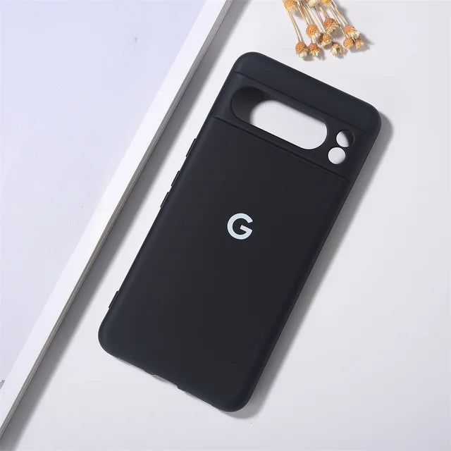 Google Pixel 8 Pro Liquid Silicone TPU Protective Case - Shockproof Soft Back Cover for Pixel 8 & 8A