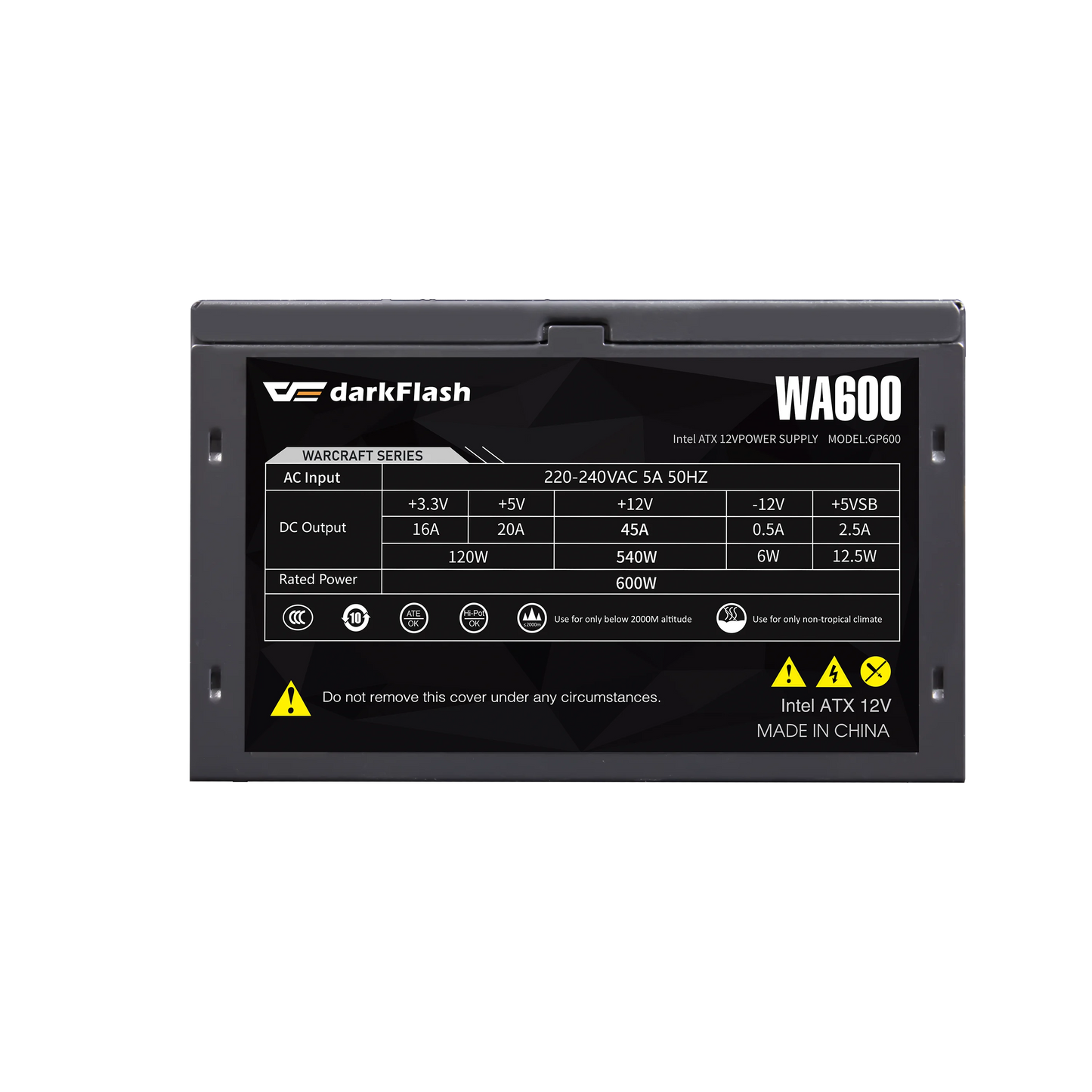 Fuente de alimentación Darkflash WA600 Max 600W