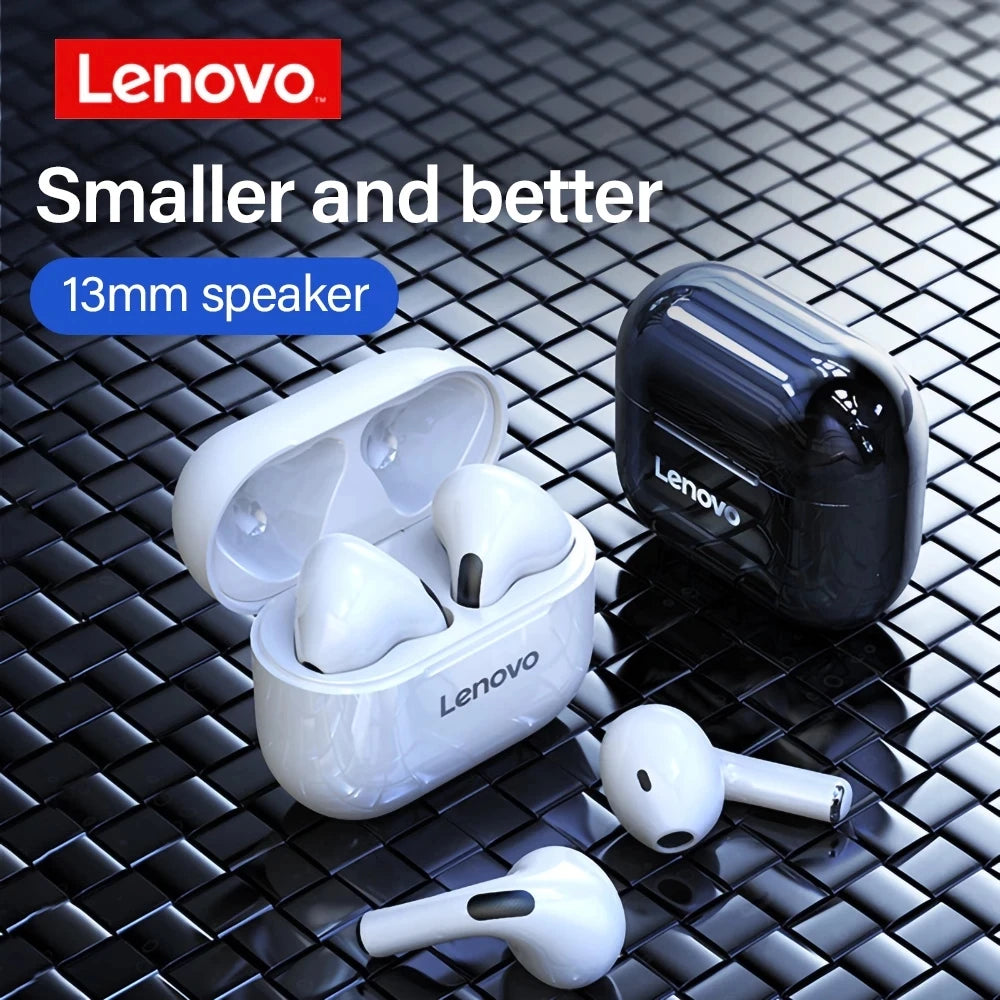 Lenovo LP40 Bluetooth Earphones 5.0 TWS, Immersive Sound, Touch Control, Long Standby & Mic