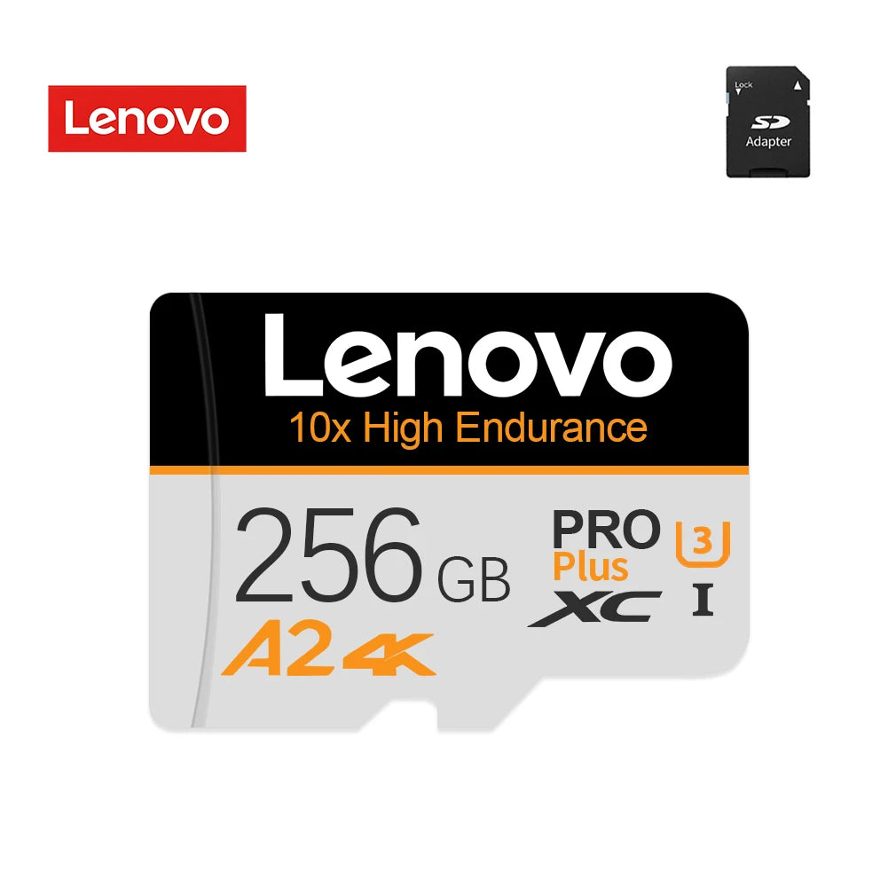 Lenovo Micro SD Card (UHS-I U3 A2) - 2TB, 1TB, 256GB, 128GB for Phones, PCs, Huawei & Lenovo Devices