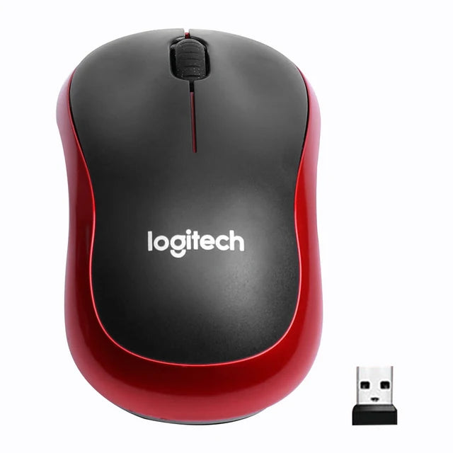 Logitech M185 Silent Wireless Optical Mouse - 2.4 GHz, 1000 DPI, 3 Buttons for Office & PC/Laptop Use