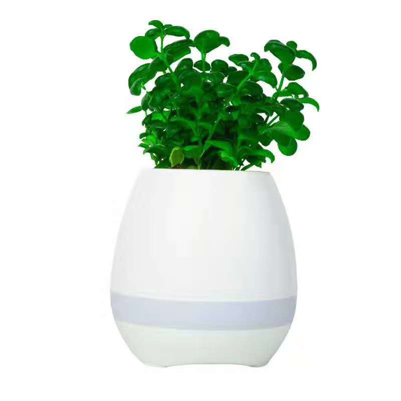 Rechargeable Touch Mini Egg Shape Flowerpot | Music Bluetooth Speaker | Swiftwintek