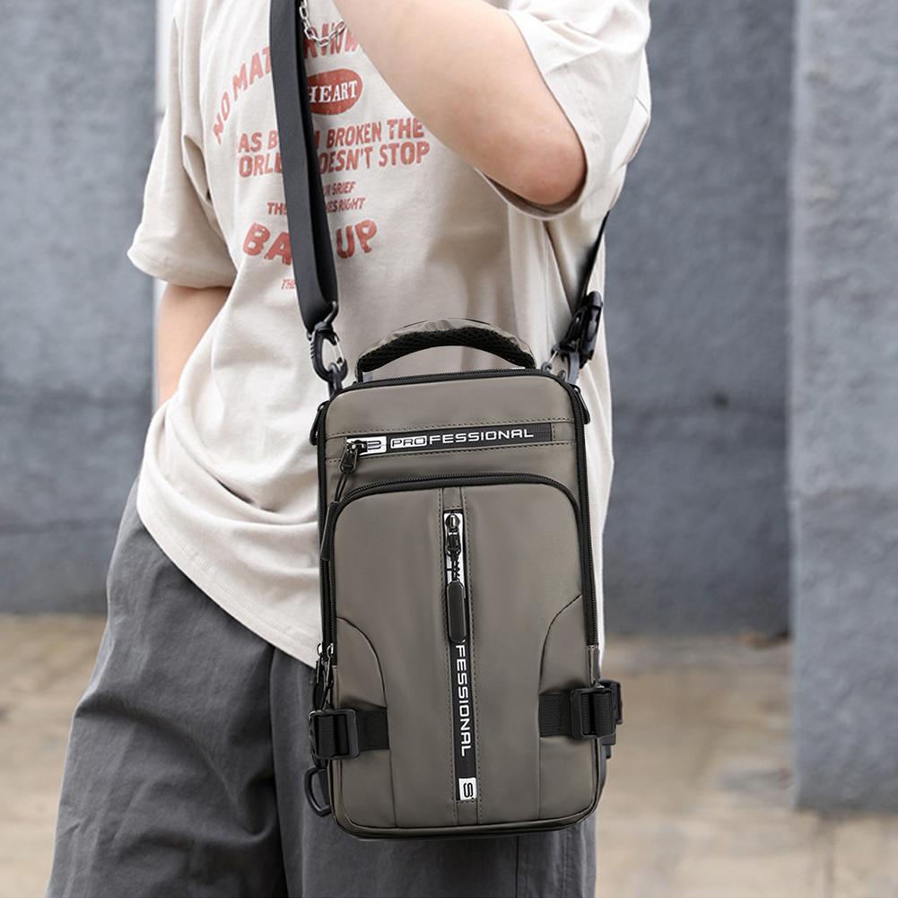 Nylon USB Charging Pack Chest Bags