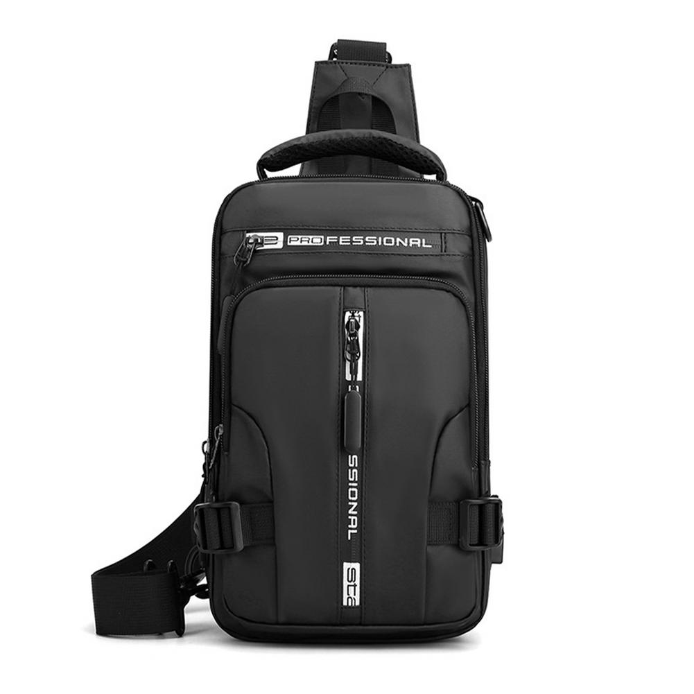 Nylon USB Charging Pack Chest Bags